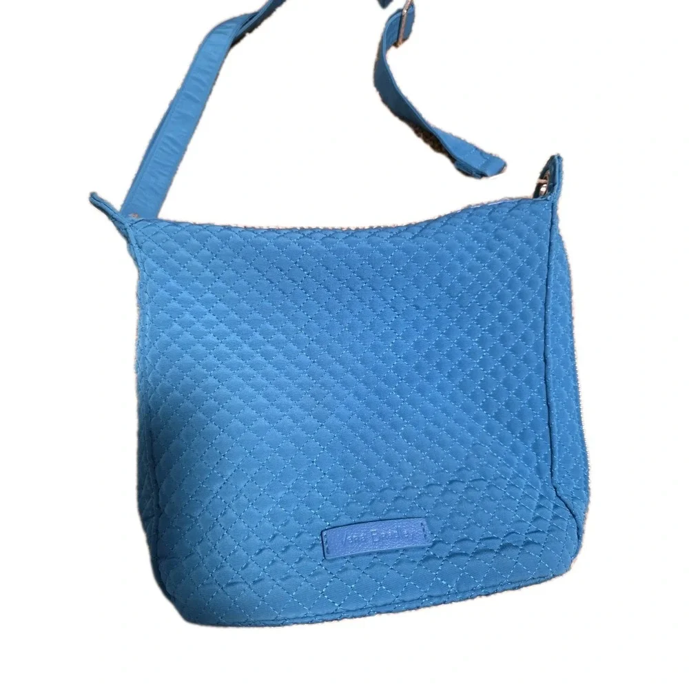 Vera Bradley Carson Hobo Bag Quilted Bahama Bay Teal Crossbody Purse